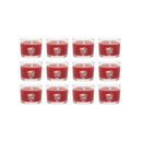 Yankee Candle Signature Votive Mini Candle Jar, Holiday Zest Scent, Natural Soy Wax Blend Candle with Natural Fiber Wick, 1.3 OZ Glass Jar (Pack of 12)