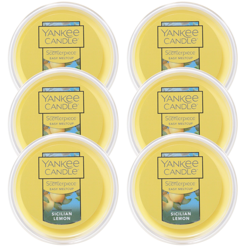 Yankee Candle Sicilian Lemon Scenterpiece Easy MeltCup (Pack of 6)