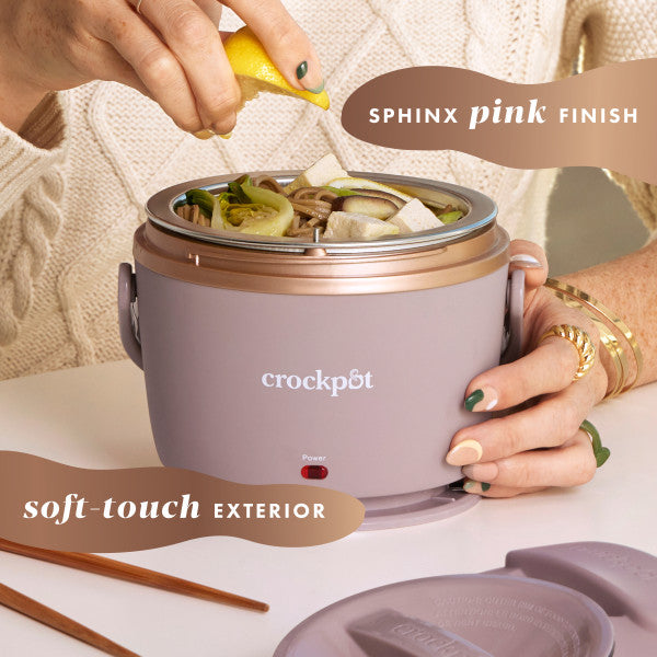 Crockpot 20oz. Lunch Crock Food Warmer, Sphinx Pink