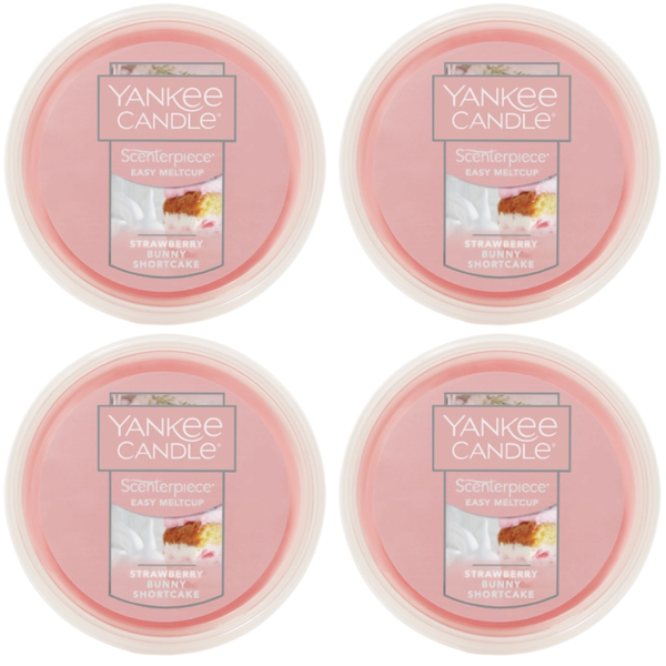 Yankee Candle Strawberry Bunny Scenterpiece Easy MeltCup (Pack of 4)