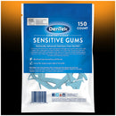 Dentek Floss Picks Comfort Clean Sensitive Gums Floss Picks, Soft & Silky Ribbon, 150 ct