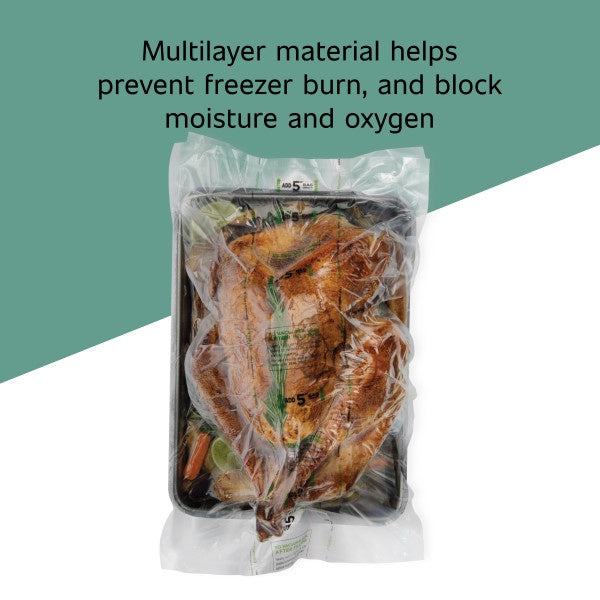 FoodSaver 11" x 16' Expandable Vacuum Seal Rolls, Pack of 2