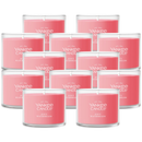 Yankee Candle Signature Votive Mini Candle Jar, Juicy Watermelon, Natural Soy Wax Blend Candle with Natural Fiber Wick, 1.3 OZ Glass Jar (Pack of 12)