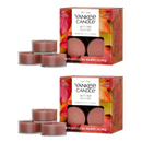 Yankee Candle Scented Tea Light Candles, Autumn Leaves, 0.44 OZ, 12-Count, Pack of 2 (24 Candles Total)
