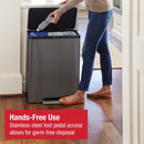 Rubbermaid Elite 15.9G Dual Stream Step-On Trash Can