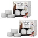 Yankee Candle Scented Tea Light Candles, Coconut Beach, 0.44 OZ, 12-Count, Pack of 2 (24 Candles Total)