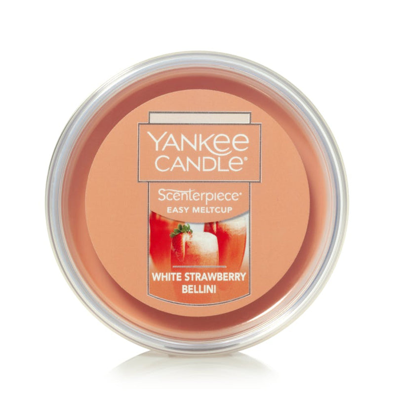 Yankee Candle White Strawberry Bellini Scenterpiece Easy MeltCup (Pack of 6)