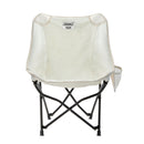 Coleman Low-Back Sherpa Chair, White, 1 CT