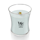WoodWick Medium Hourglass Scented Candle, Crackles as it Burns, Magnolia Birch, 9.7oz