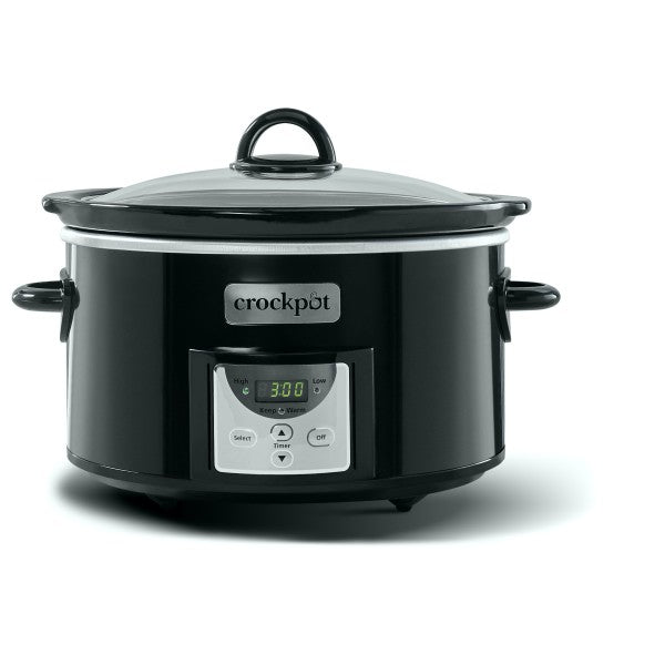 Crockpot 4-Quart Digital Countdown Slow Cooker, Black