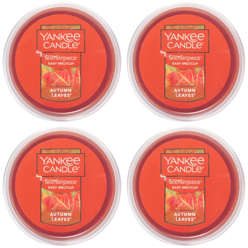 Yankee Candle Autumn Leaves Scenterpiece Easy MeltCup (Pack of 4)