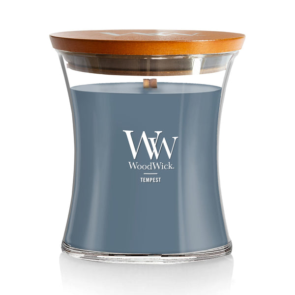 WoodWick Medium Hourglass Scented Candle, Crackles as it Burns, Tempest, 9.7oz