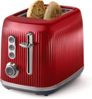 Oster Retro 2-Slice Toaster with Quick-Check Lever, Extra-Wide Slots, Impressions Collection, Red, 1 CT