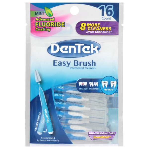 DenTek Easy Brush Clean Interdental Cleaners, Wide, 16 count