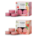 Yankee Candle Scented Tea Light Candles, Sweet Treats (Iced Berry Lemonade & White Strawberry), 0.44 OZ, 12-Count, Pack of 2 (24 Total Candles)