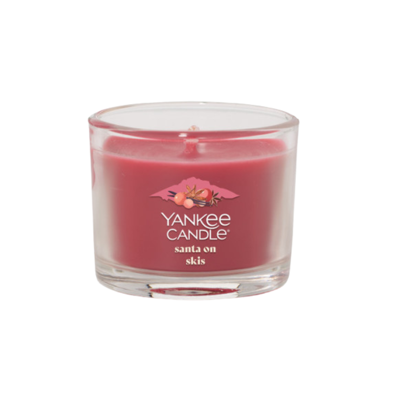 Yankee Candle Minis Votive Jar, Santa On Skis, 1.3 OZ (Pack of 4)