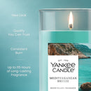 Yankee Candle Medium Pillar Scented Candle, Mediterranean Breeze, 14.25 oz (2-Pack)