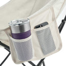 Coleman Low-Back Sherpa Chair, White, 1 CT