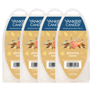 Yankee Candle Glistening Leaves Fragranced Wax Melts, 6 Wax Spheres per Package, Pack of 4 (24 Cubes Total)