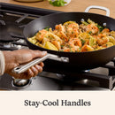 Calphalon Hard-Anodized Nonstick 12" Jumbo Frying Pan with Lid