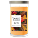 Yankee Candle Medium Pillar Scented Candle, Autumn Wreath, 14.25 oz (2-Pack)