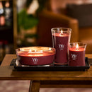 WoodWick Large Hourglass Scented Candle, Crackles as it Burns, Rouge Oud, 21oz