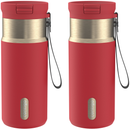 Contigo SnapSeal Vacuum-Insulated Stainless Steel Travel Mug, Goji Berry Champagne, 16 Ounce