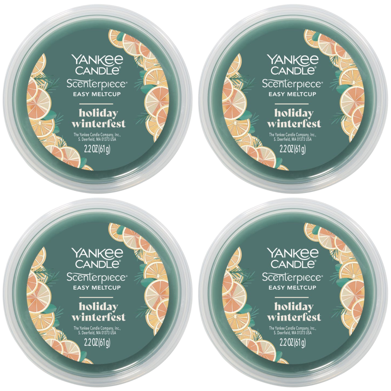 Yankee Candle Holiday Winterfest Scenterpiece Easy MeltCup (Pack of 4)