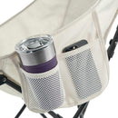 Coleman High-Back Sherpa Chair, White, 1 CT