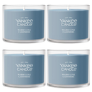 Yankee Candle Signature Votive Mini Candle Jar, Warm Luxe Cashmere, Natural Soy Wax Blend Candle with Natural Fiber Wick, 1.3 OZ Glass Jar (Pack of 4)