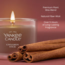 Yankee Candle Signature Votive Mini Candle Jar, Cinnamon Stick, Natural Soy Wax Blend Candle with Natural Fiber Wick, 1.3 OZ Glass Jar (Pack of 12)