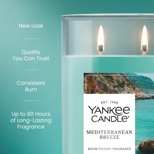 Yankee Candle Large Tumbler Scented Candle, Mediterranean Breeze, 20 oz