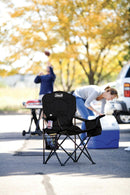 Coleman Camping Chair with Built-In 4-Can Cooler, Black