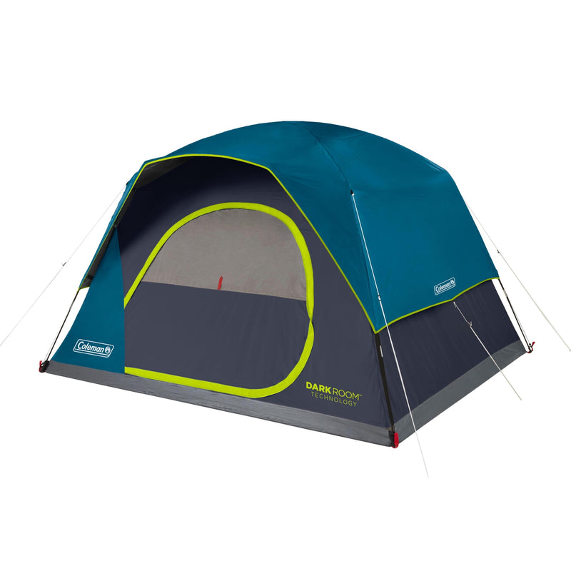 Coleman 6-Person Dark Room Skydome Camping Tent, Blue