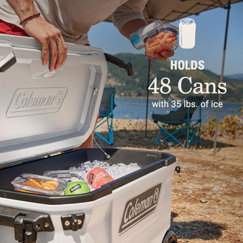 Coleman Convoy Series 65 Qt. Cooler With Wheels, White