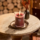 WoodWick Medium Hourglass Scented Candle, Crackles as it Burns, Rouge Oud, 9.7oz