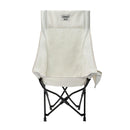 Coleman High-Back Sherpa Chair, White, 1 CT