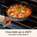 Calphalon Hard-Anodized Nonstick 12" Jumbo Frying Pan with Lid