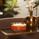 WoodWick Scented Ellipse Candle, Crackles as it Burns, Pumpkin Praline, 16oz