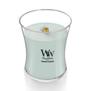 WoodWick Medium Hourglass Scented Candle, Crackles as it Burns, Sagewood & Seagrass, 9.7oz