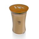 WoodWick Large Hourglass Scented Candle, Crackles as it Burns, Gilded Sands, 21oz