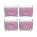 Yankee Candle Signature Votive Mini Candle Jar, Wild Orchid Scent, Natural Soy Wax Blend Candle with Natural Fiber Wick, 1.3 OZ Glass Jar (Pack of 4)