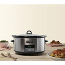 Crock-Pot Programmable 8-Quart Slow Cooker, Black Stainless Collection, 1 CT