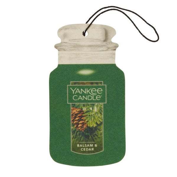 Yankee Candle Holiday Harmony Paper Car Jar, 5 Balsam & Cedar & 5 Christmas Cookie Variety Pack