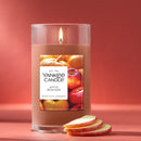 Yankee Candle Medium Pillar Scented Candle, Apple Pumpkin, 14.25 oz, 2-Pack