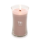 WoodWick Large Hourglass Scented Candle, Crackles as it Burns, Patchouli Crème, 21oz