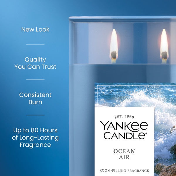 Yankee Candle Large Tumbler Scented Candle, Ocean Air, 20 oz