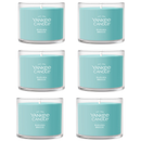 Yankee Candle Signature Votive Mini Candle Jar, Bahama Breeze, Natural Soy Wax Blend Candle with Natural Fiber Wick, 1.3 OZ Glass Jar (Pack of 6)