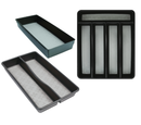 Rubbermaid Small Silverware Cutlery Tray, Drawer Organizer, & Gadget Tray Variety Pack, 3 CT
