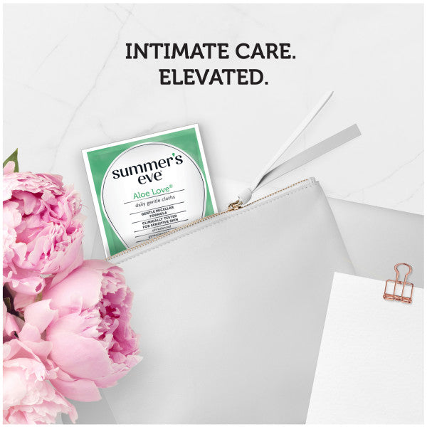 Summer’s Eve Aloe Love Gentle Daily Feminine Wipes, Removes Odor, pH balanced, 16 Count